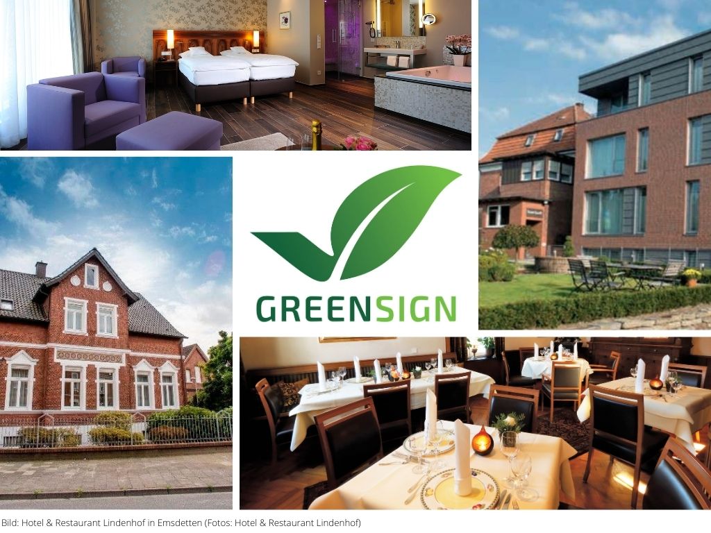 GreenSign Zertifizierung im Hotel & Restaurant Lindenhof in Emsdetten