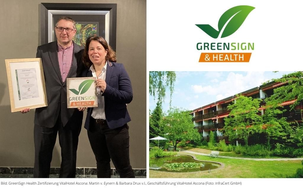 Zertifizierung GreenSign Health VitalHotel Ascona