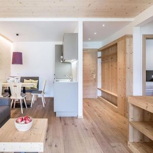 Ein Zimmer im Hirben Naturlaub Hotel in Südtirol