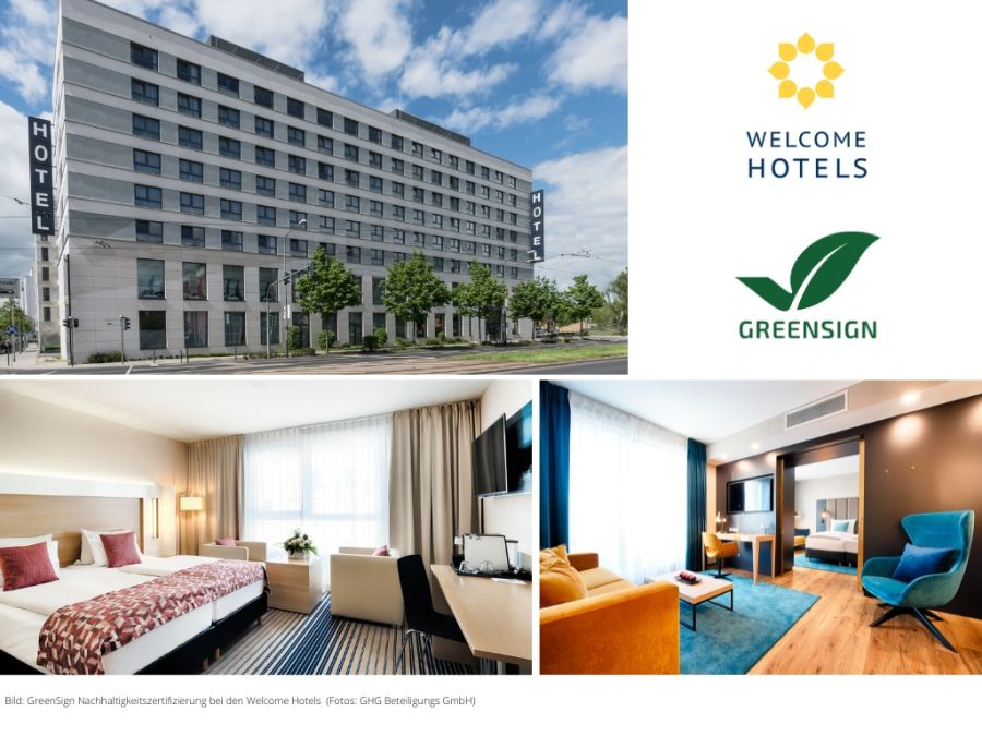 Welcome Hotels lassen ihr Nachhaltigkeits-Engagement mit GreenSign zertifizieren