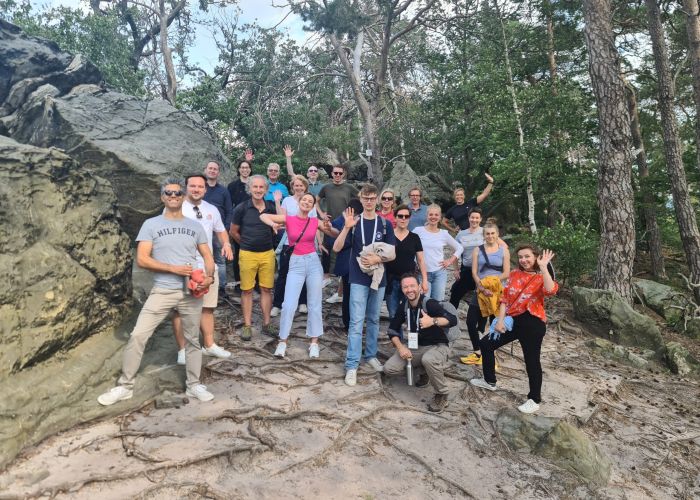 Gruppenfoto in der Natur