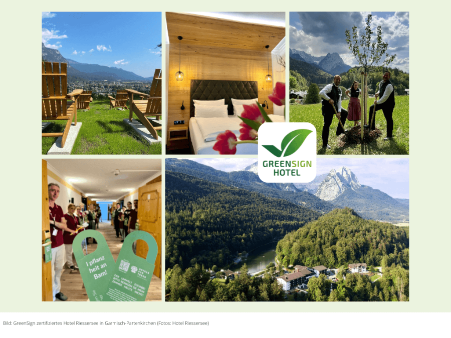 Nachhaltigkeit im Hotel am Riessersee mit GreenSign
