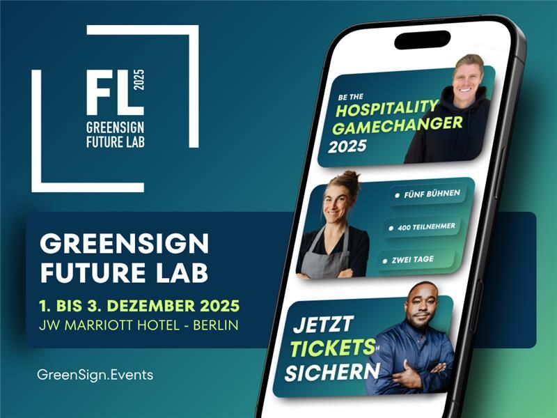 Countdown läuft: Die Hospitality trifft sich beim GreenSign Future Lab in Berlin