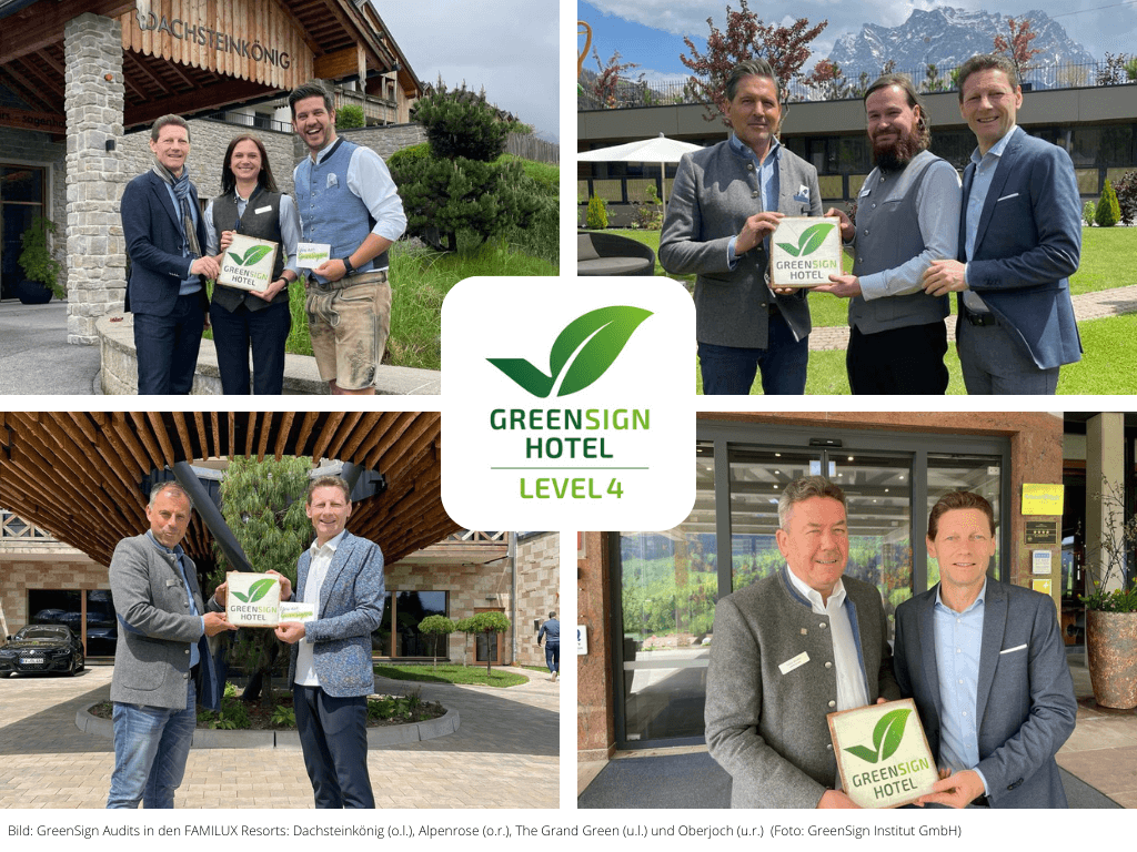 GreenSign Audits in den Familux Resorts