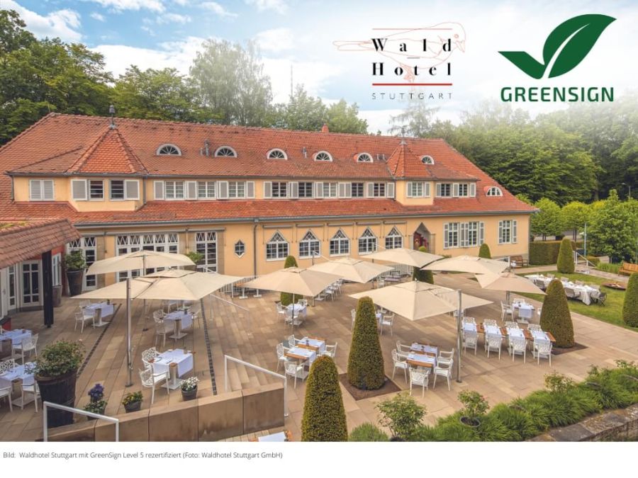 Waldhotel Stuttgart von GreenSign rezertifiziert