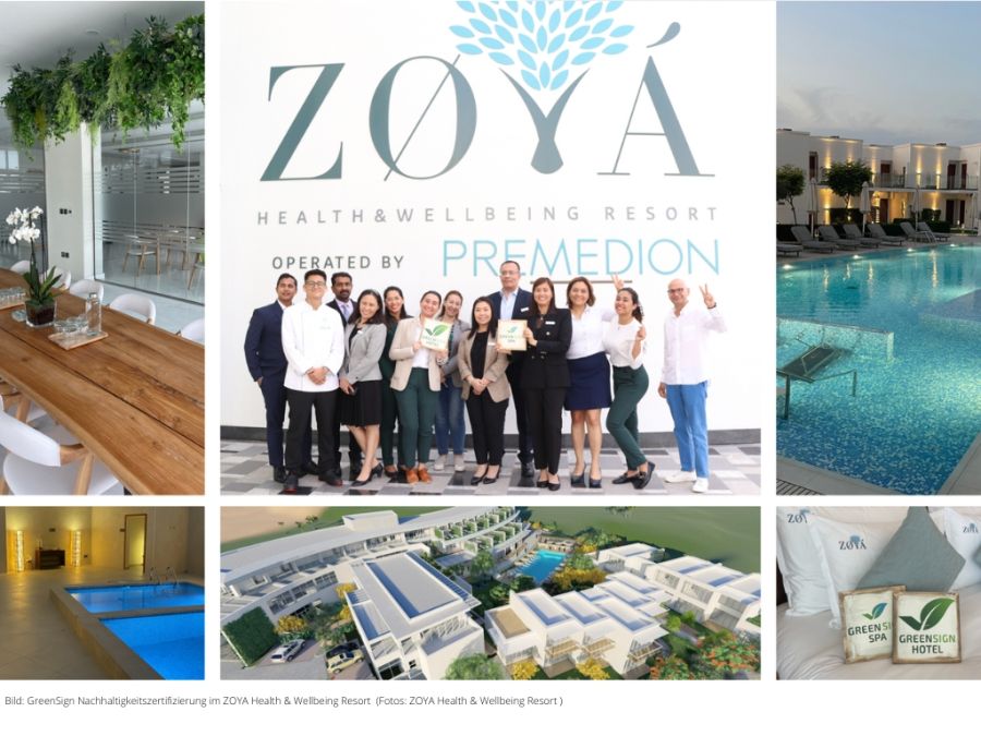 GreenSign Zertifizierung ZOYA Health & Wellbeing Resort