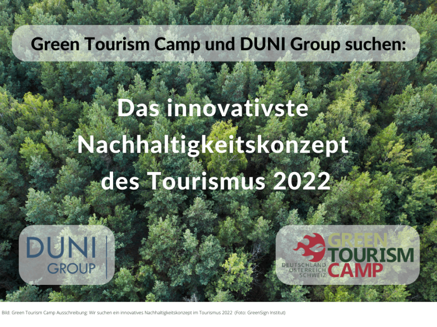 Green Tourism Camp Ausschreibung für das innovativste Nachhaltigkeitskonzept