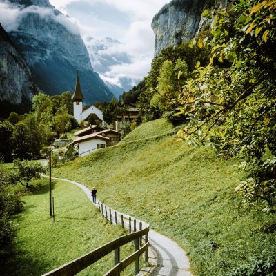 Wanderweg in der Schweiz