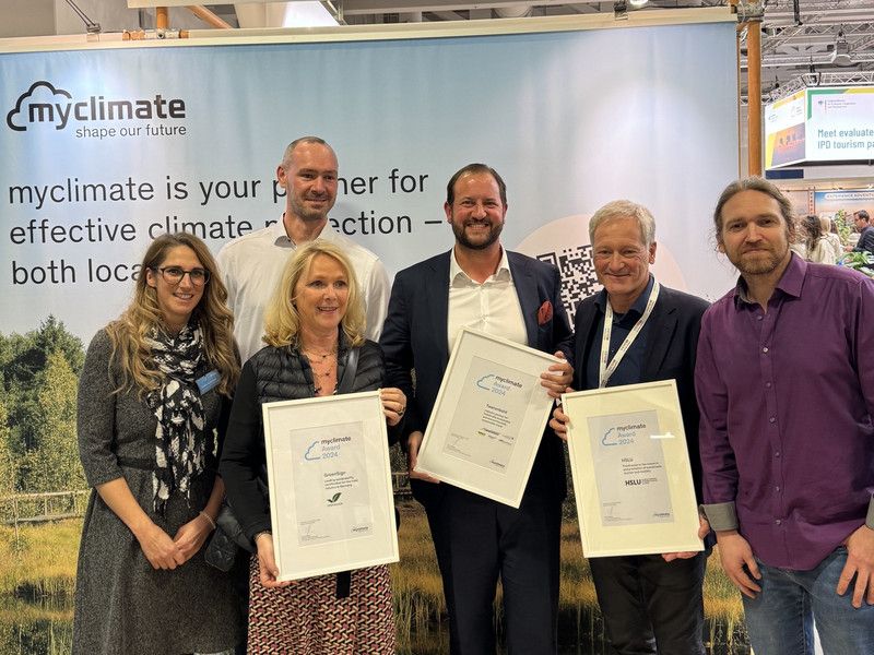 Suzann und GreenSign gewinnen den Myclimate Award 2024