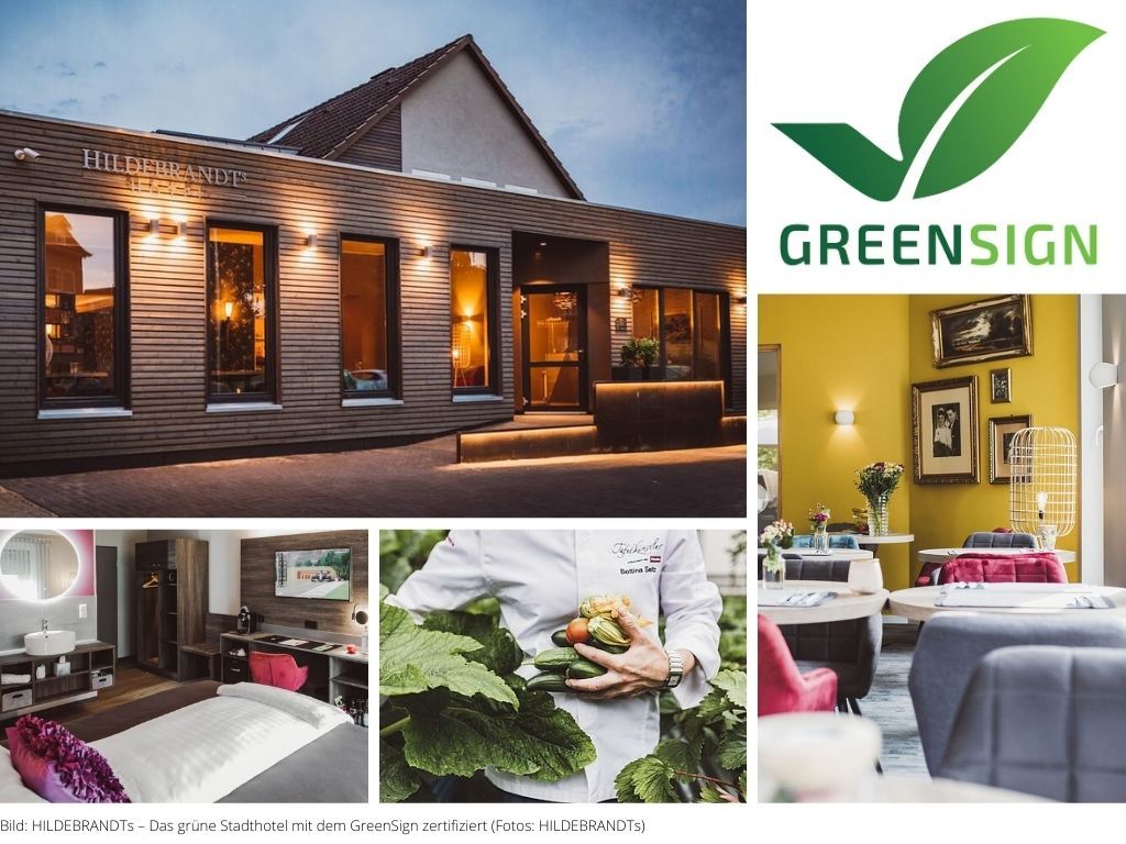 HILDEBRANDTs – Das grüne Stadthotel mit dem GreenSign zertifiziert