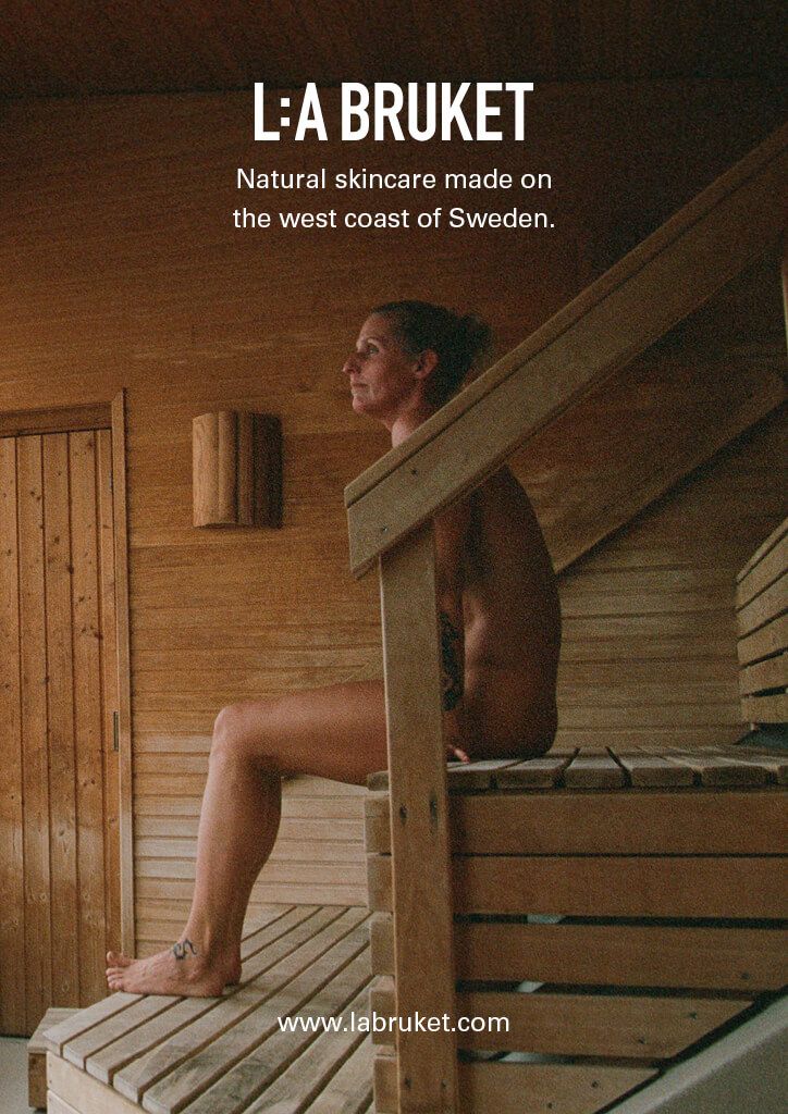 Frau in der Sauna