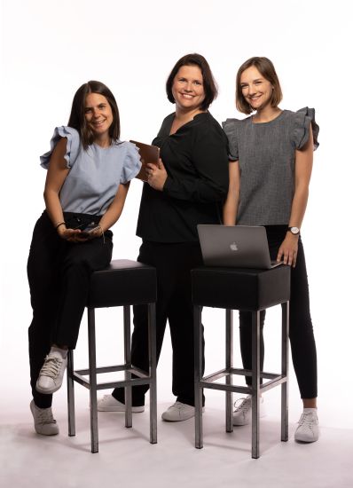 Marketing Team von GreenSign: Magdalena, Anja und Darlene