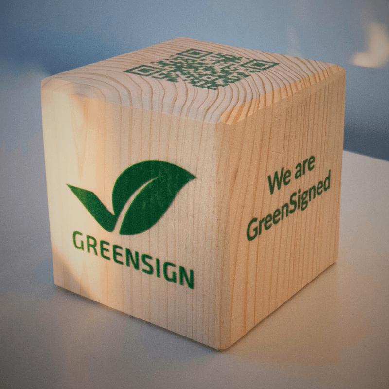 GreenSign Holzwürfel