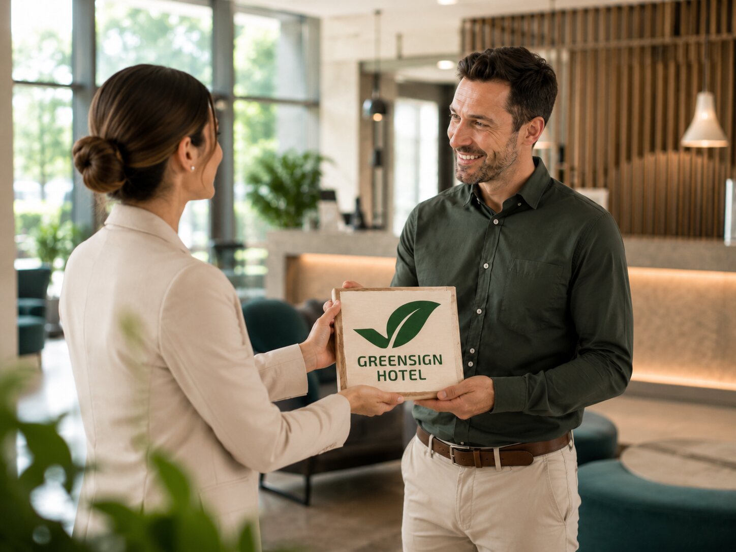 GreenSign Zertifizierungsprozess Schild