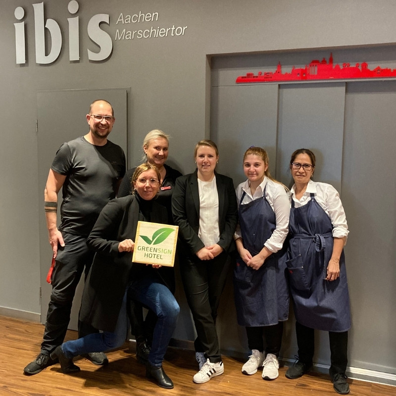 GreenSign Zertifizierung im Ibis Aachen Marschiertor