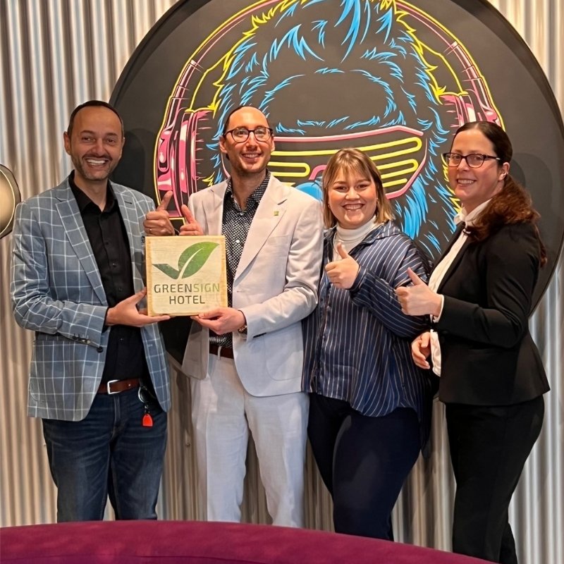 GreenSign Zertifizierung im ibis styles muenchen perlach