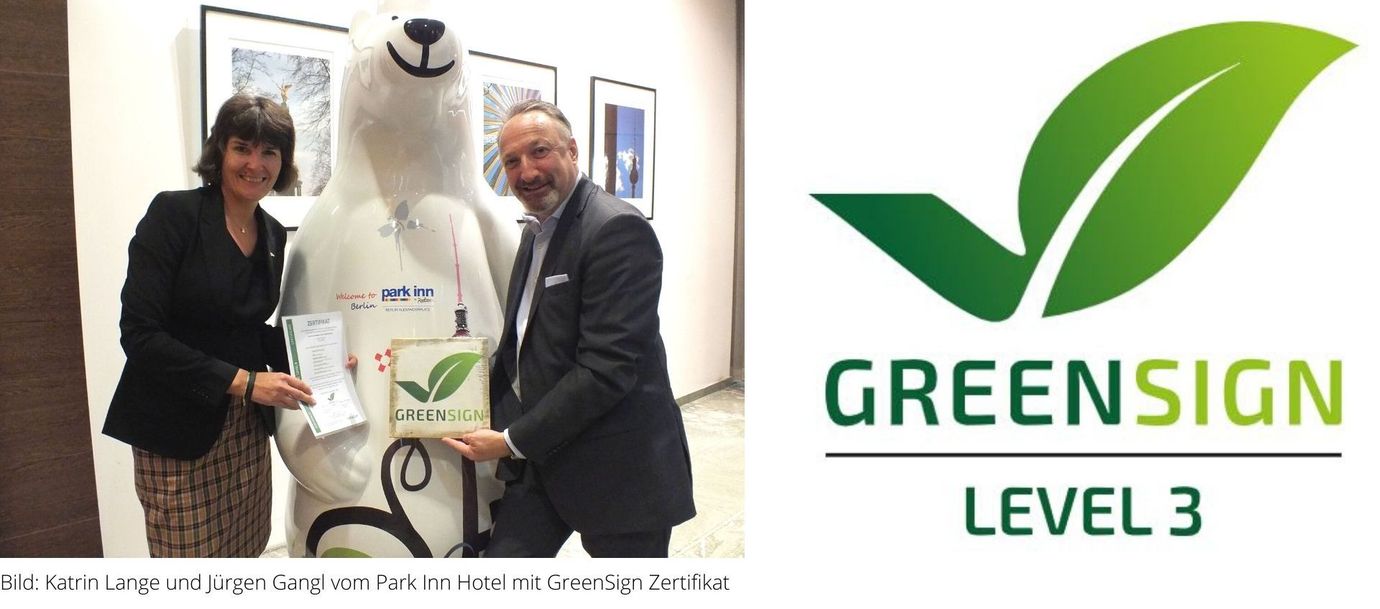 GS Hotel ParkInn Alexanderplatz GreenSign Zertifikat