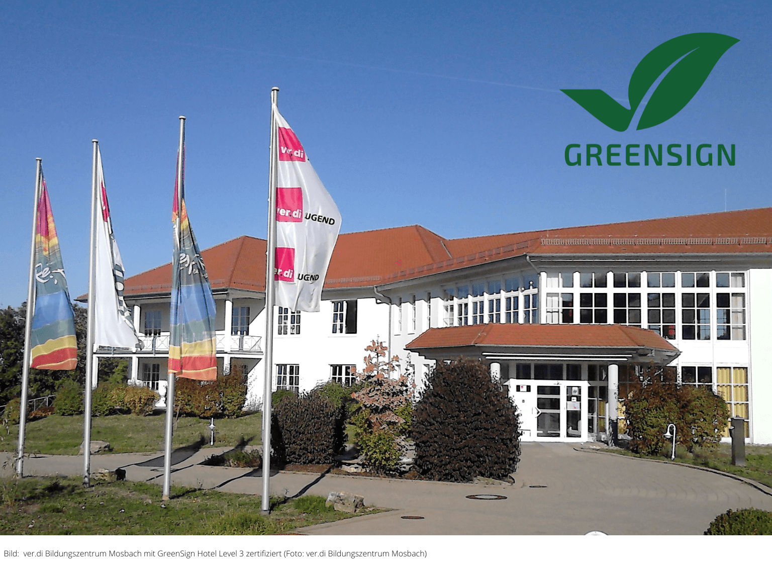 ver.di Bildungszentrum Mosbach mit GreenSign zertifiziert
