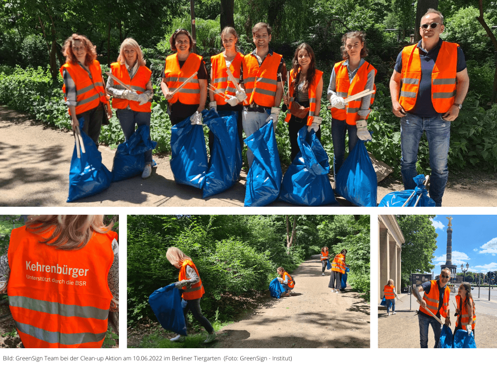 GreenSign Team Cleanup Aktion im Berliner Tiergarten