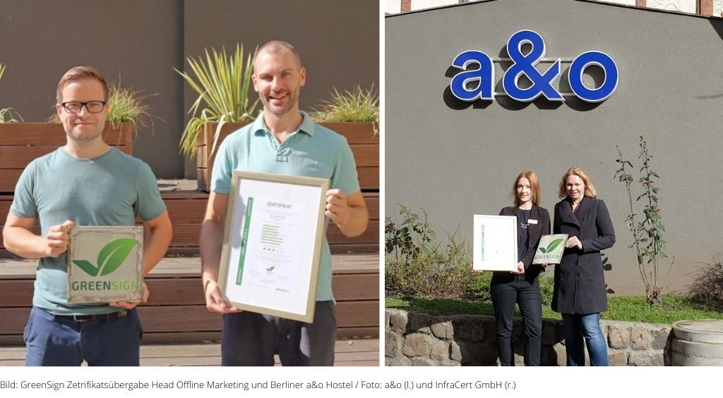 Zertifikatsuebergabe GreenSign a und o