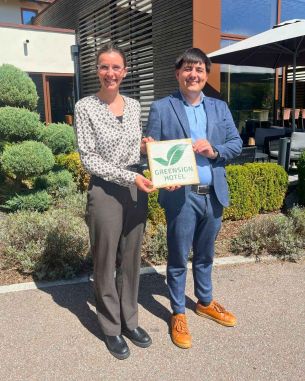 Lukas Obendorfer, Geschäftsführer & Nachhaltigkeitsmanager vom Birkenhof beim GreenSign Audit
