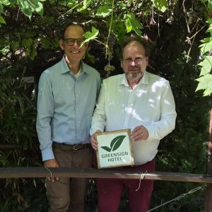GreenSign Hotel Audit im Hotel Grenzfall mit Roberto Pareras und Stefan Marczinkowski